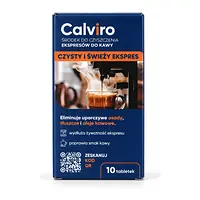 Pudełko Calviro, środek do czyszczenia ekspresów do kawy, 10 tabletek
