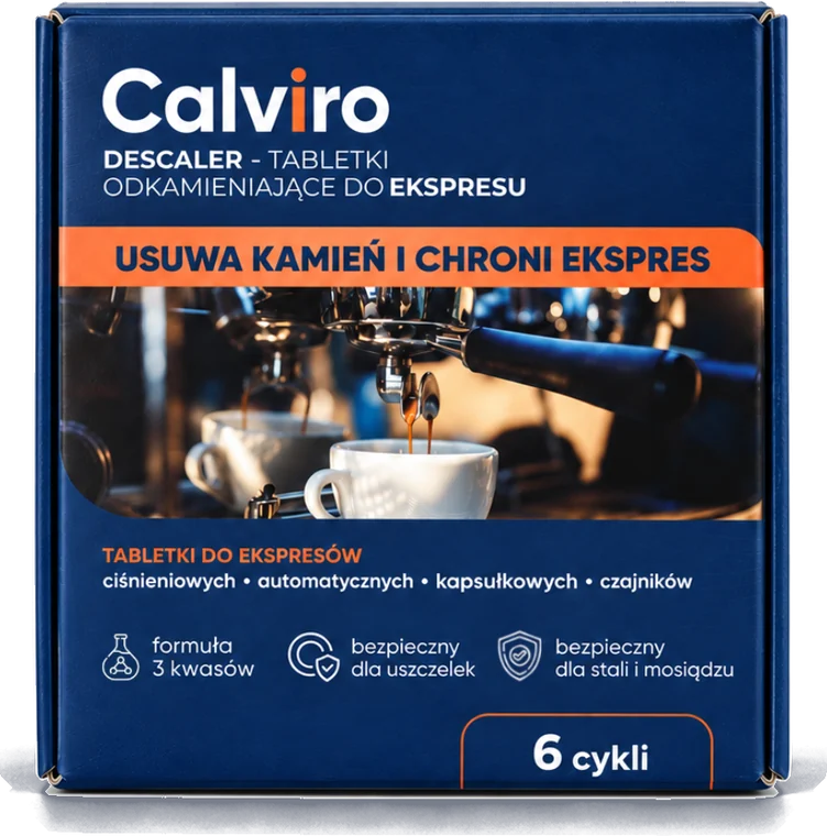Tabletki odkamieniające do ekspresu i czajnika — 6 szt.